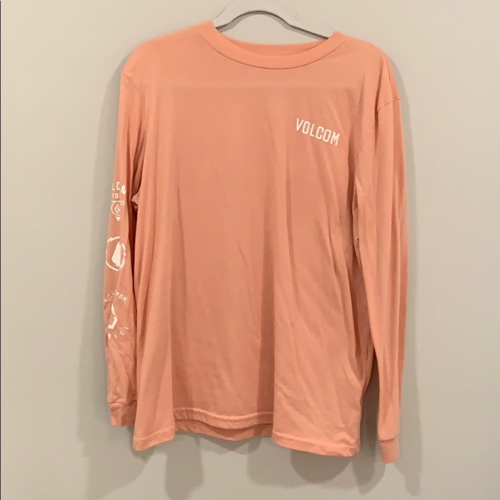 Long sleeve pink Volcom shirt